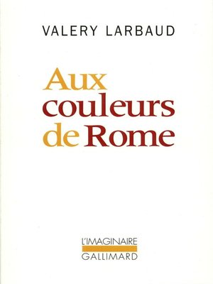 cover image of Aux couleurs de Rome